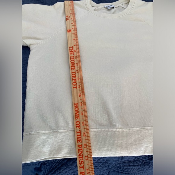 James Perse women’s vintage french terry sweatshirt cream XS - Picture 5 of 5